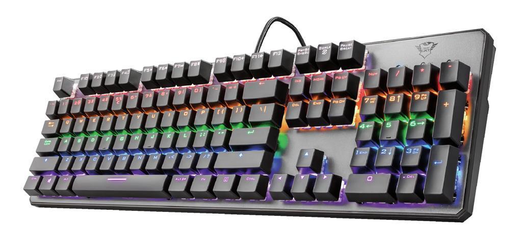 TRUST Tastiera da gaming Trust Asta GXT865 cablato nero